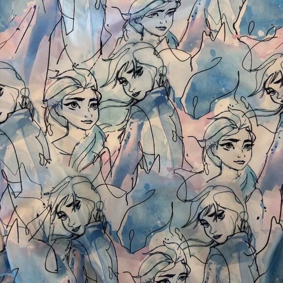 Disney Park Frozen Elsa Anna Cape Silver Jacket Size 4 Toddler Girl Parks Trip - Picture 2 of 16